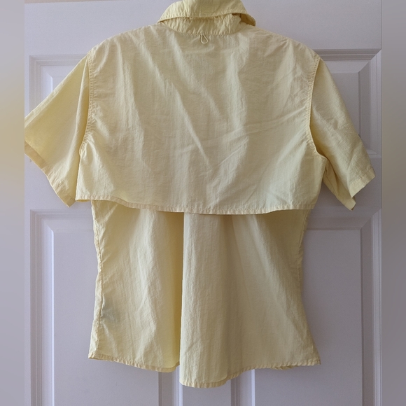 Bimini Bay Outfitters LTD shirt vented fishing button front yellow nylon… - Picture 4 of 6